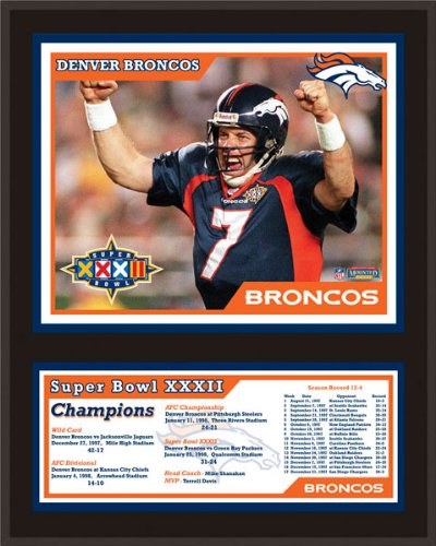 Mounted Memories Denver Broncos 12x15 Sublimated Plaque - Super Bowl XXXII
