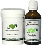 Native Remedies AntiCan and PureCalm ComboPack for anti-oxidant protection and relief of anxiety and stress after illness