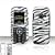 LG LX260 Rumor Scoop Cell Phone Zebra Design Protective Case Faceplate Cover