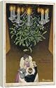 Box Canvas Print of TWO SEE NEW YEAR IN from Mary Evans
