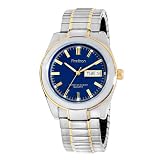 Armitron Men's 201501BLU Two-Tone Expansion Band and Blue Dial Dress Watch