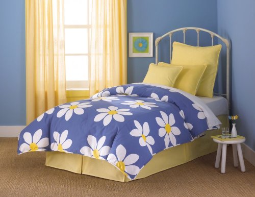 ... Bedding Bed in a Bag Set - Southern Textiles Daisy Blue Cozy Kids