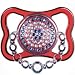 Munchkin 2 Pk Bling Handle Pacifier 6 Month Plus