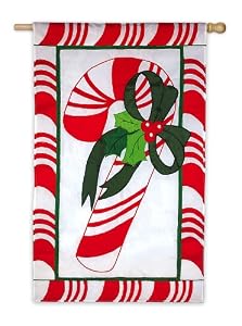 Candycane Regular Size Applique Flag