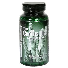 Maximum Intenational The Cactus Diet with Green Tea, Capsules, 60-Count Bottle