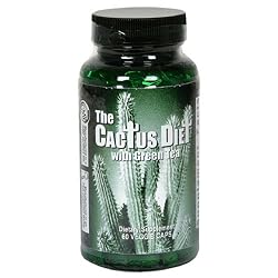Maximum Intenational The Cactus Diet with Green Tea, Capsules, 60-Count Bottle