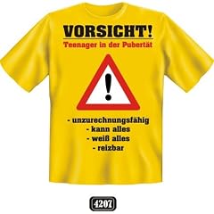 Vorsicht! Teeanager in der Pubert? Fun T-Shirt, gelb XL ./. Unsere Angebotsbeschreibung: Fun T-Shirt - Teenager Pubert�t Marke: Normani New Update ITEM-7747573 EUR 12.90 1000 B000WASQ4U ASIN Vorsicht! Teeanager in der Pubert? Fun T-Shirt, gelb XXL