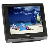 Sharp LC-10A3UB 10-Inch LCD Flat-Panel TV, Black