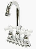 Kingston Brass KB3611PX Restoration 4 Centerset Bathroom Sink Faucet - Polished Chrome