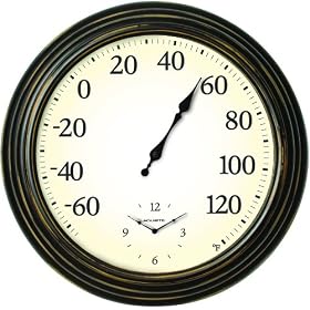 Chaney Instrument 16-Inch Thermometer and Clock Combo by 
