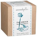 SerendipiTea Par Amour, Strawberry & Hibiscus Tisane, 4-Ounce Boxes (Pack of 2)