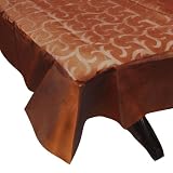 Orange Tablecloth Organza Silk Cloth 60 x 90 inches (btc222)