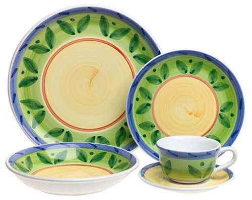 Caleca Girasole 5-Piece Dinnerware Place Setting, Service for 1