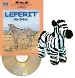 African Wildlife Foundation KIDS! Collection - Leperit the Zebra (BK, CD, Plush Beany)