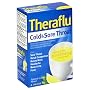 Theraflu Cold & Sore Throat Packets, Natural Lemon Flavor, 6 packets (Pack of 4)