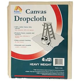 Galaxy Products HW412 Paint Essentials 4-by-12-Foot Canvas Drop Cloth by Galaxy Products