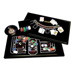Casino House 3 In 1 Game Set (Roulette/Black Jack/Craps) - Large
