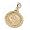 14K Gold $2.50 Quarter Eagle Indian Head Rope Pendant