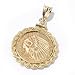 14K Gold $2.50 Quarter Eagle Indian Head Rope Pendant