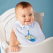 Lets Party By Mud Pie Inc 1st Birthday Boy Bib / White/Blue