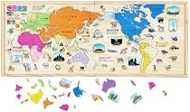 木製 NEW パズル世界地図