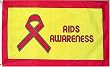Aids Awarenes Flag - 3 foot by 5 foot Polyester (NEW)