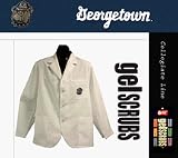 Georgetown Hoyas Scrub Style Short Consultation Jacket from Gelscrubs ( with Hoya Logo ) - B000BJILE2