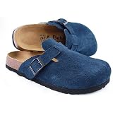 Betula Licensed by Birkenstock Navy Blue Suede Clog at Betula
