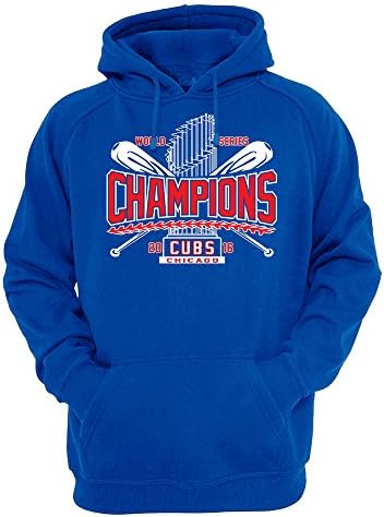 Sports Chief Cubs Champions Series Chicago World Men's Hoodie Sweatshirt (XL)