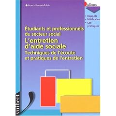 Etudiants et professionnels du secteur social l'entretien d'aide sociale