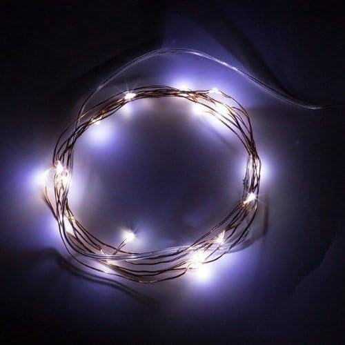 SINOLLC Cool White High quality Copper Wire Flexible Strings AA Battery Operated for Christmas Tree Wedding party 2M