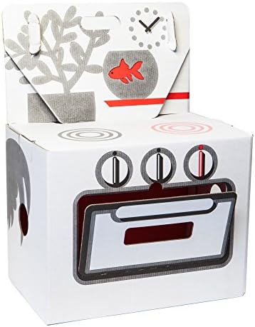 Studio Roof Cocorico Stove - Kitchen Appliance Toys - Pretend Play & Games - Made of Recycled Cardboard - Good for Birthday or Christmas Gift