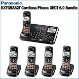 Panasonic KX-TG9382T DECT 6.0 5-handset Expandable Digital Cordless Answering System