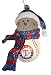 Texas Rangers MLB Home Run Snowman Christmas Ornament
