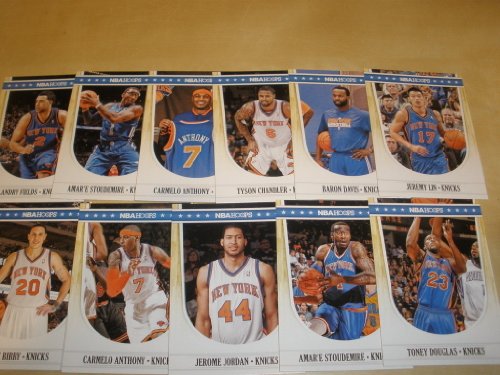 2011-12 Panini NBA Hoops New York Knicks 11 Card Team Set - JEREMY LIN 1st KNICKS CARD + 2 Carmelo Anthony, 2 Amare Stoudemire & More