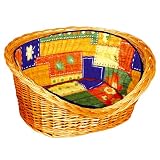 Hansen 42/1 Hundekorb gepolstert 55 x 45 x 25 cm natur