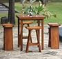 Asian Teak Bar Stool