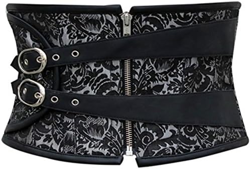 Martin Lucy Women's Black Brocade Steampunk Underbust Corset Medium