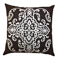Embroidered Pillow - Brown