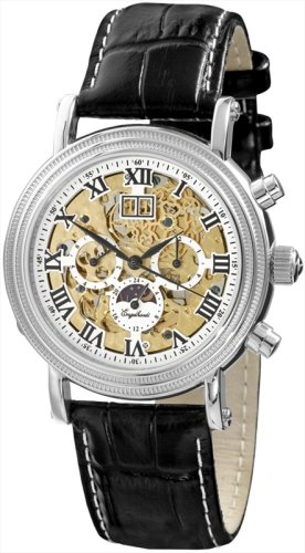 Engelhardt Automatik Herrenuhr, skelettiert mit Glasboden