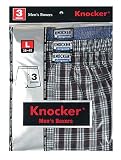 Mens Classic Single Button Fly Tartan Plaid Assorted Woven Boxers - 3-Pack