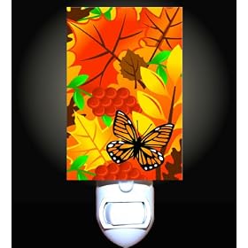 Autumn Butterflies Decorative Night Light by Unknown