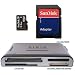 Sandisk Micro SD 2 Go avec SD Adapter,  ET   Lecteur de Cartes memoires USB 2 pour SD/SDHC, MMC, mini, micro  avec mini-USB cable