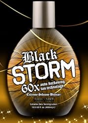 Millenium Tanning Black Storm Premium Tanning Lotion, Extreme Silicone Bronzer, 60x, 13.5-Ounce