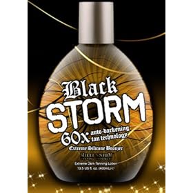 Millenium Tanning Black Storm Premium Tanning Lotion, Extreme Silicone Bronzer, 60x, 13.5-Ounce