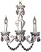 Classic Lighting 8335 AW PNK Gabrielle Color, Crystal, Mini-Chandelier, Antique White