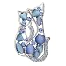 Heart Cats Animal Pin Brooch