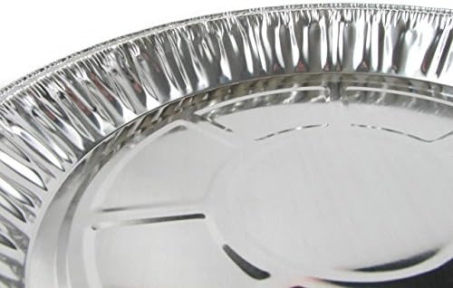 9" Disposable Aluminum Medium Pie Pans #901- Pack of 12
