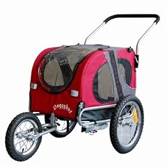 Doggyhut Medium Hundeanh�nger und Jogger Hundefahrradanh�nger Hundetransporter ROT 10201-01