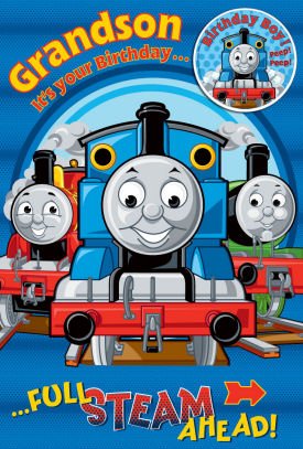 Thomas The Tank Engine - Grandson Birthday Card